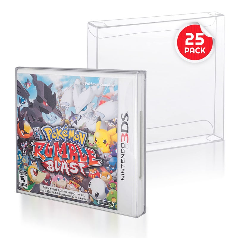 EVORETRO SNES Games Cartridge Protector Compatible for Super Nintendo SNES Games Cartridge - 0.40 MM Thick, Anti-Dust, Acid-Free SNES Super Games Cart, Clear PET Case Protector by EVORETRO (Pack of 25) - Image 5